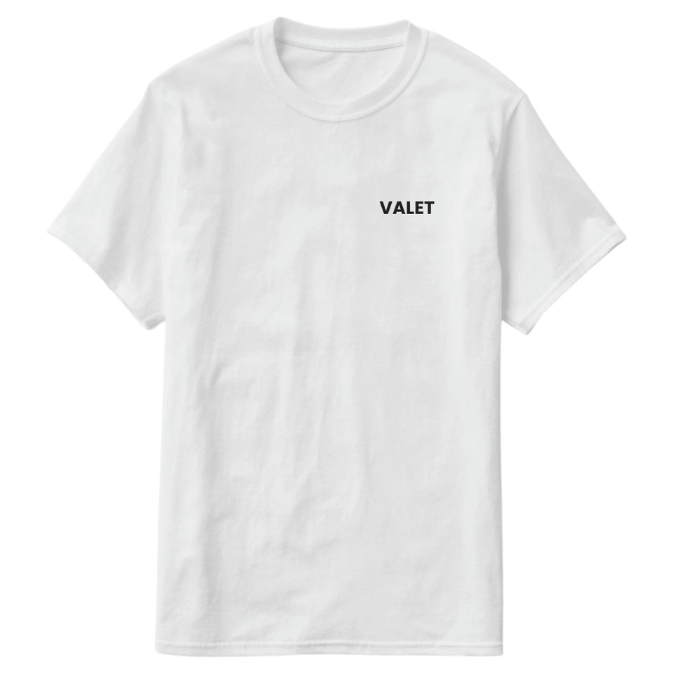 Camiseta Valet Serviço de Estacionamento Uniforme Profissional