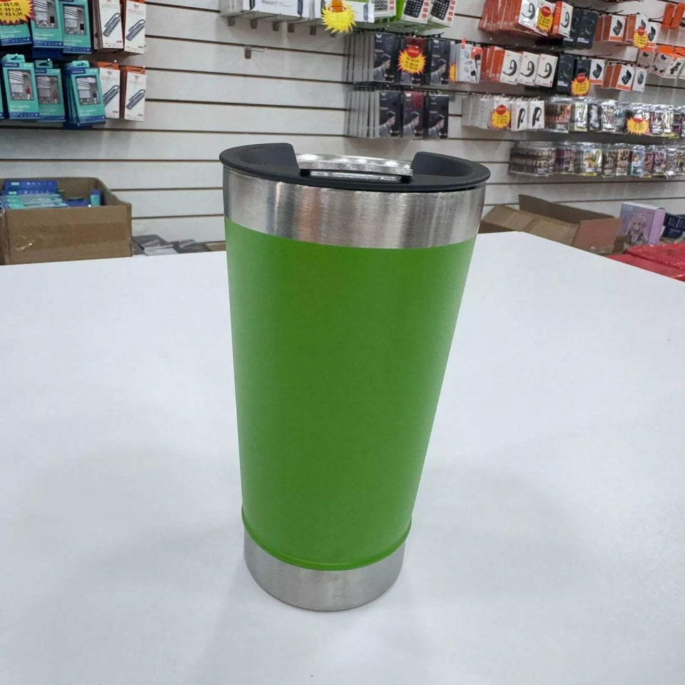 Copo Térmico Aço Inox Isolamento com tampa e abridor 473ml