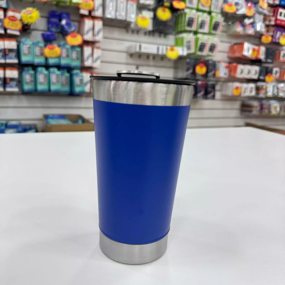 Copo Térmico Aço Inox Isolamento com tampa e abridor 473ml