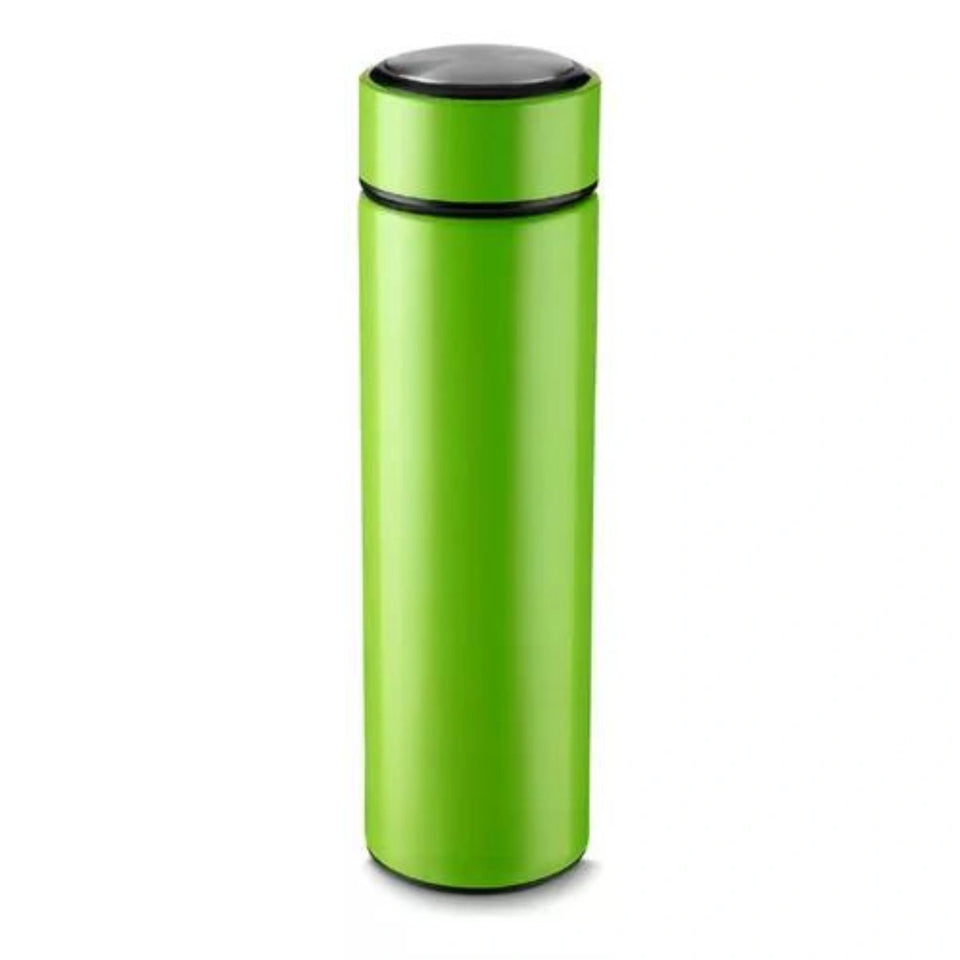 Garrafa Térmica 500ml Com Medidor De Temperatura Digital Led