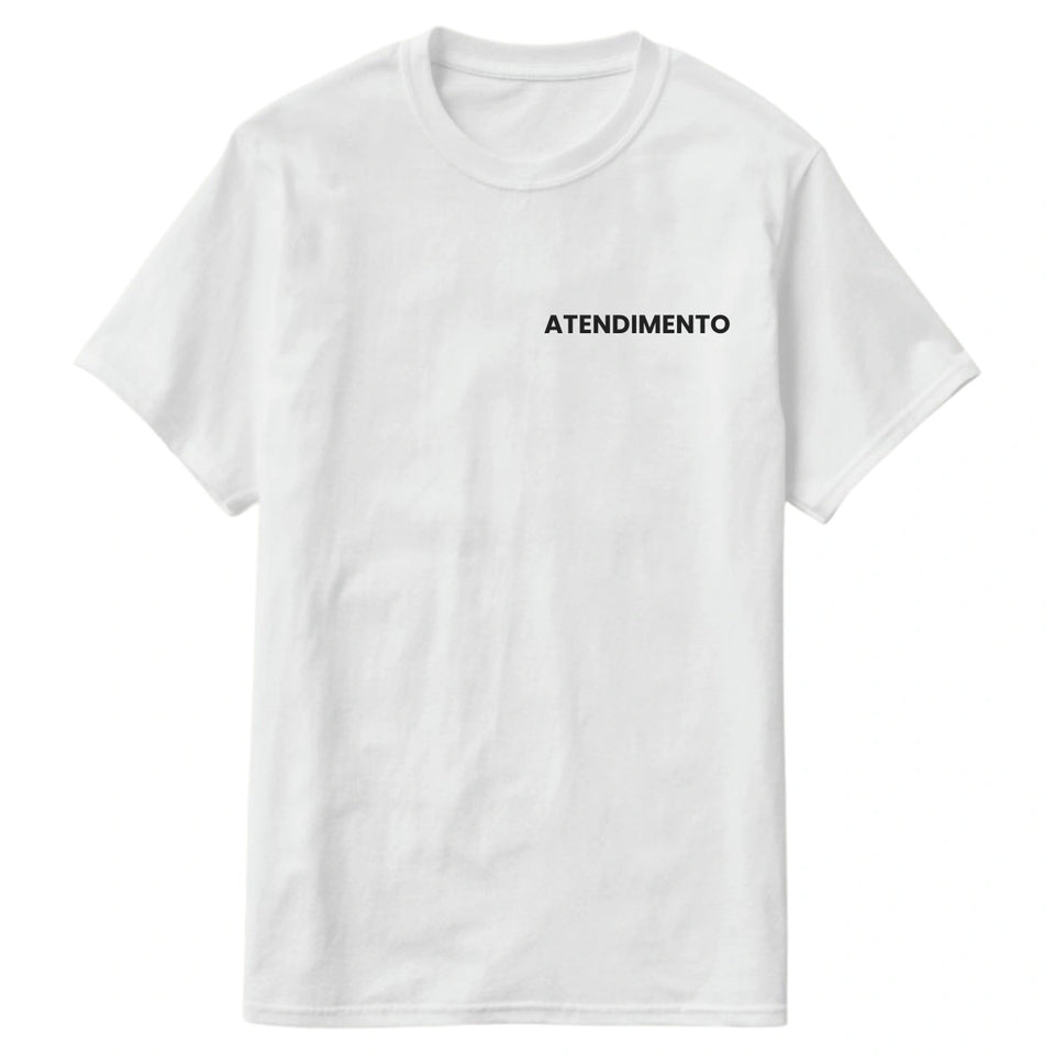 Camiseta Equipe de Atendimento Uniforme Profissional